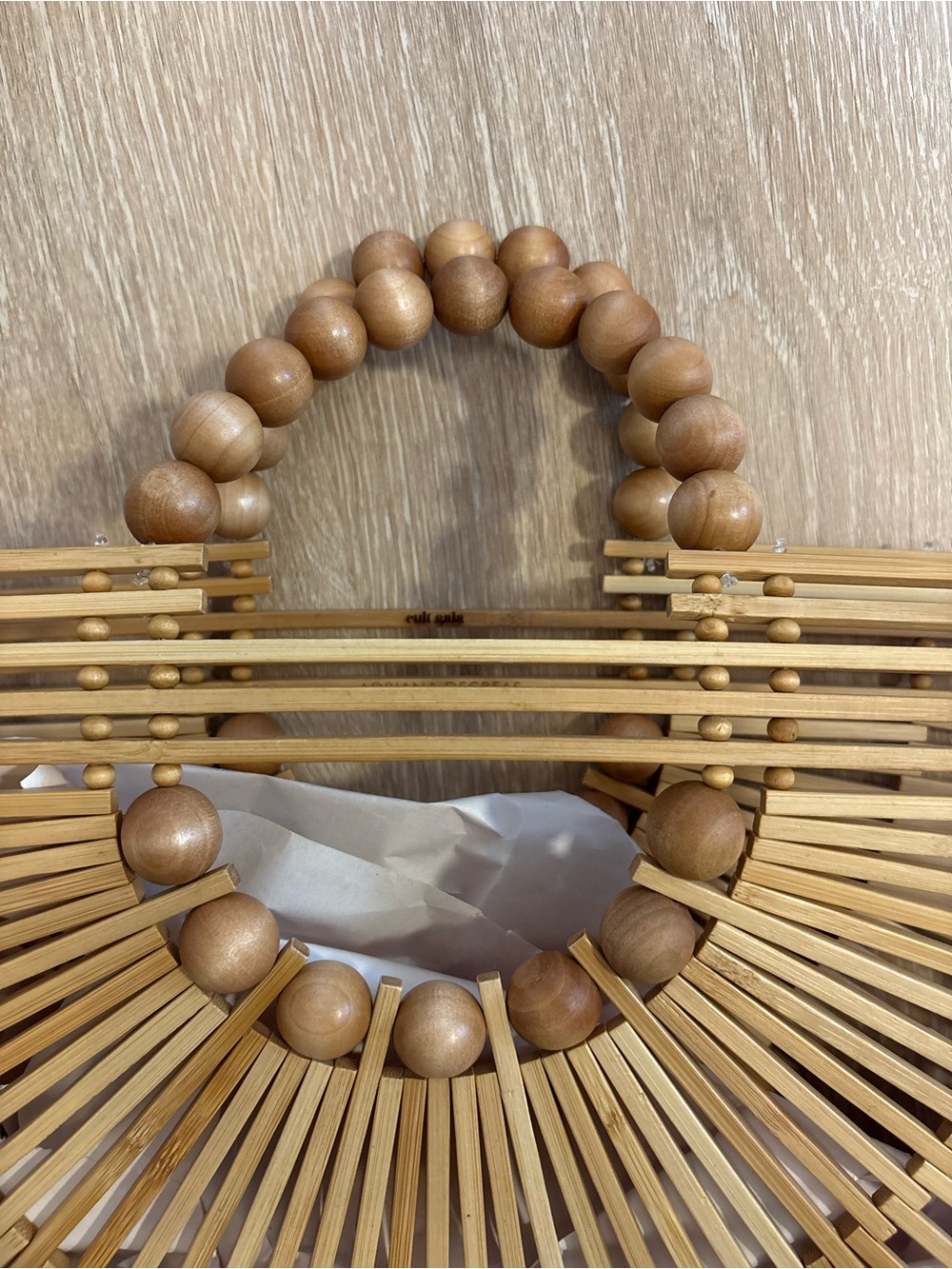 Cult Gaia Fan Ark Bamboo Bag x Adriana Degreas - Picture 2 of 8